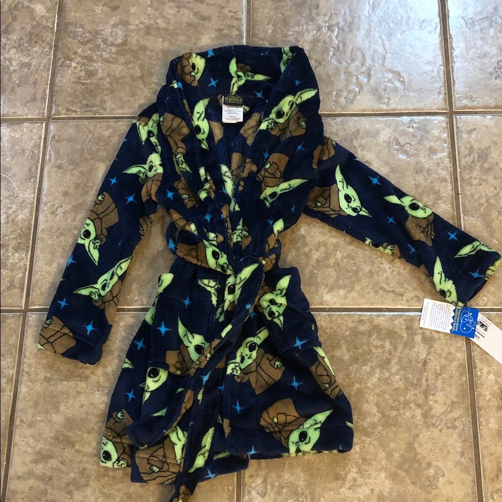Star Wars Baby Yoda Boys Robe Size 4-5